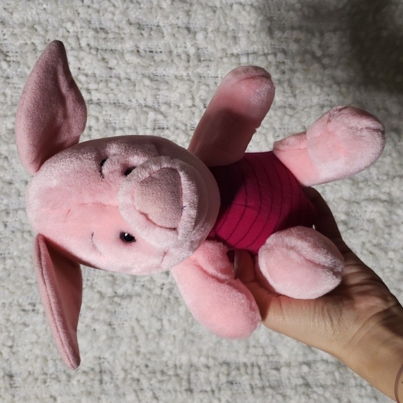 Vintage disneyland walt disney world  winnie the pooh piglet stuffed animal - Picture 2 of 9